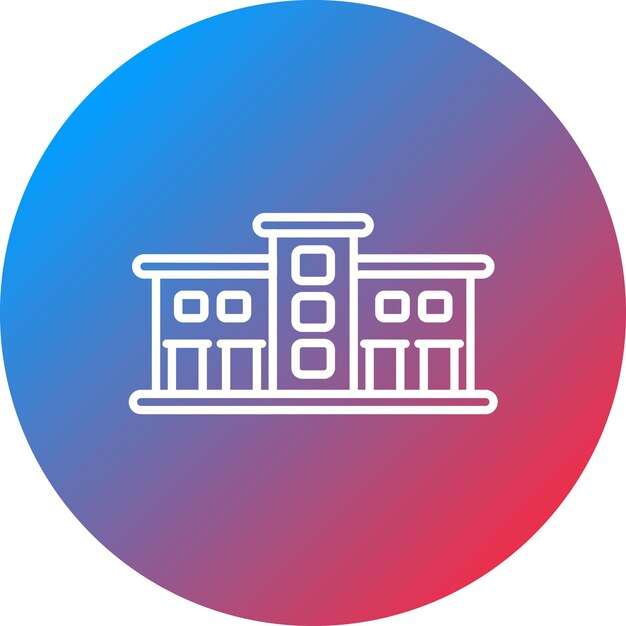 La imagen vectorial del icono de la arquitectura se puede utilizar para el futuro