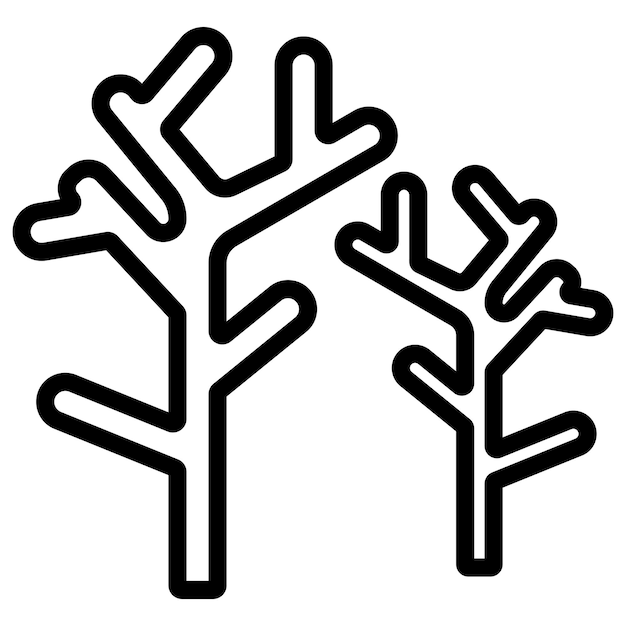 La imagen vectorial del icono del arrecife de coral se puede usar para el calentamiento global