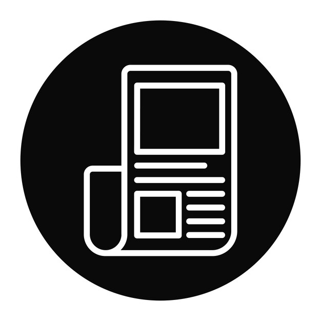 La imagen vectorial del icono del artículo se puede utilizar para la literatura