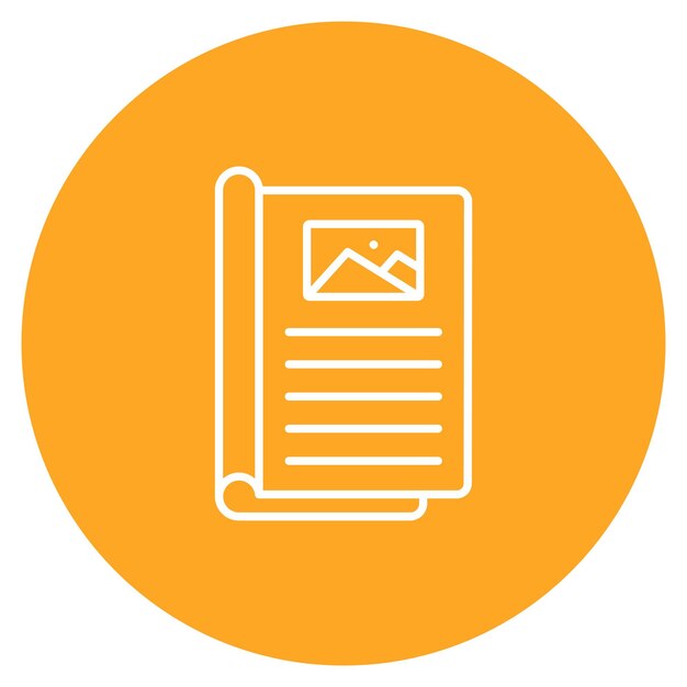 Imagen vectorial del icono del artículo Se puede utilizar para el servicio de marketing en Internet