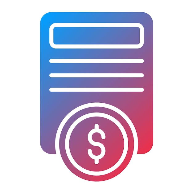 Imagen vectorial del icono de los artículos pagados Se puede utilizar para el marketing digital