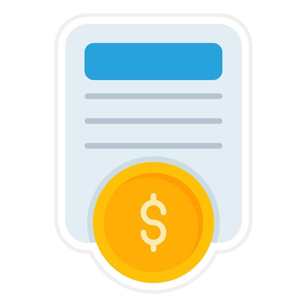 Imagen vectorial del icono de los artículos pagados Se puede utilizar para el marketing digital