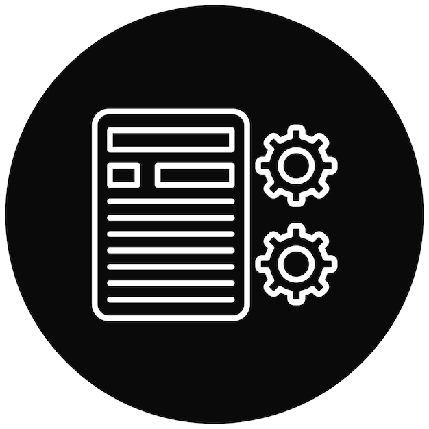 Imagen vectorial del icono de los artículos Se puede utilizar para el marketing web