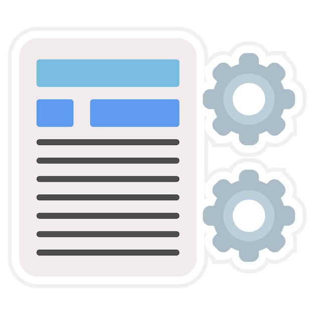 Imagen vectorial del icono de los artículos Se puede utilizar para el marketing web