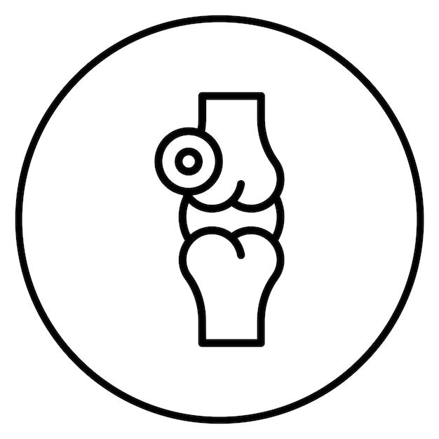 Imagen vectorial del icono de la artritis Se puede utilizar para el dolor corporal