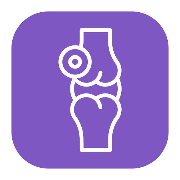 Imagen vectorial del icono de la artritis Se puede utilizar para el dolor corporal