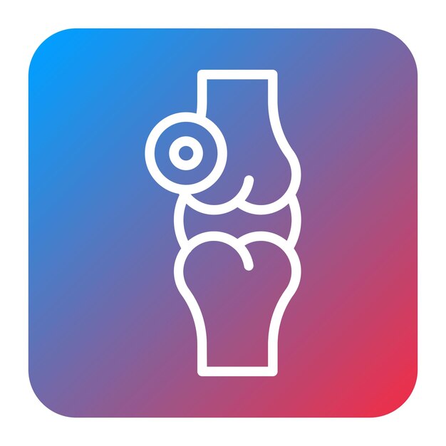 Imagen vectorial del icono de la artritis Se puede utilizar para el dolor corporal