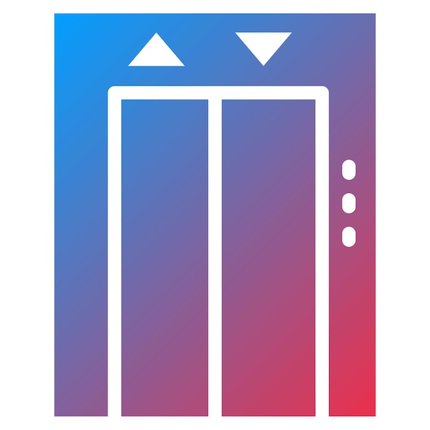Imagen vectorial del icono del ascensor Se puede utilizar para el hogar de ancianos