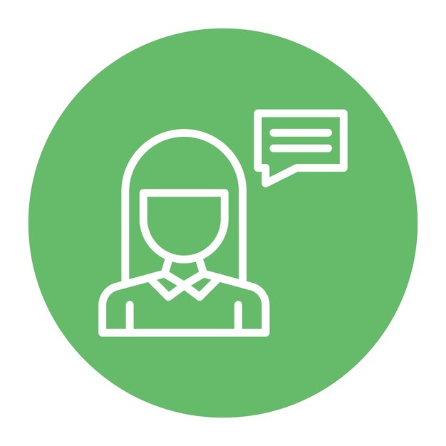 Imagen vectorial de icono de asesoramiento experto Se puede utilizar para cosmetología