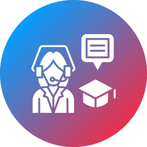 Imagen vectorial de icono de asesoramiento experto Se puede utilizar para el cuidado de la piel