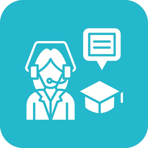 Imagen vectorial de icono de asesoramiento experto Se puede utilizar para el cuidado de la piel