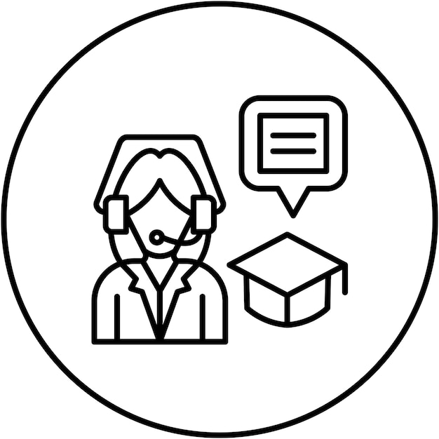 Imagen vectorial de icono de asesoramiento experto Se puede utilizar para el cuidado de la piel