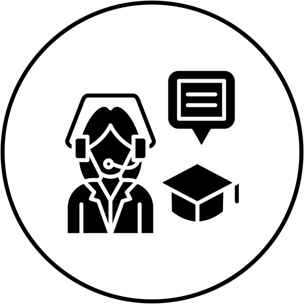 Imagen vectorial de icono de asesoramiento experto Se puede utilizar para el cuidado de la piel
