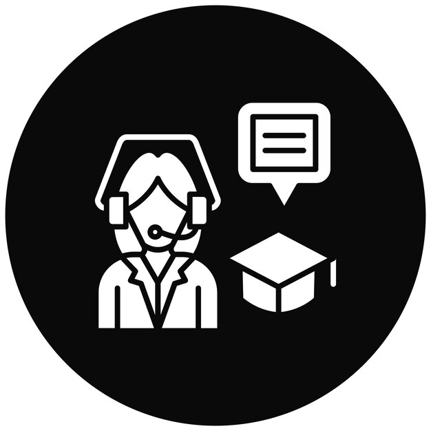 Imagen vectorial de icono de asesoramiento experto Se puede utilizar para el cuidado de la piel