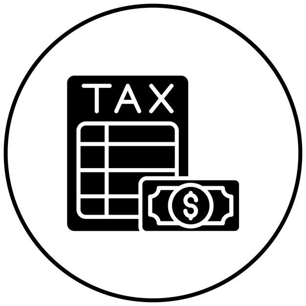 Imagen vectorial del icono de asesoramiento fiscal Se puede utilizar para Recursos Humanos