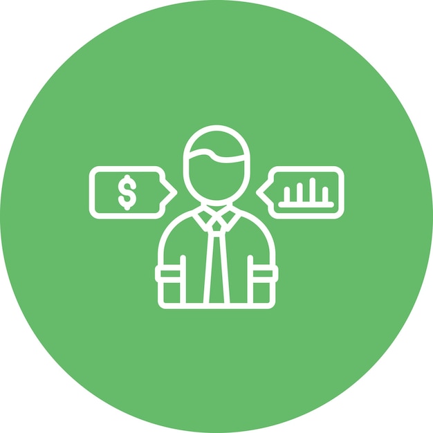 Imagen vectorial del icono de asesoramiento laboral Se puede utilizar para Recursos Humanos