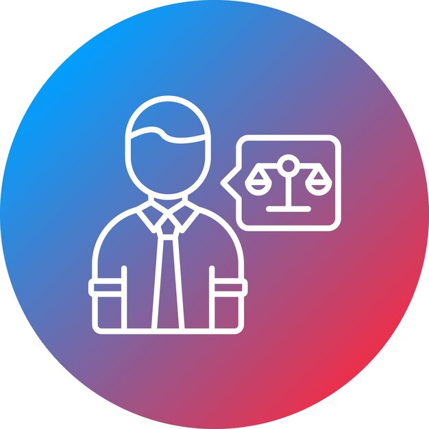 Imagen vectorial del icono de Asesoramiento Legal Se puede utilizar para Recursos Humanos