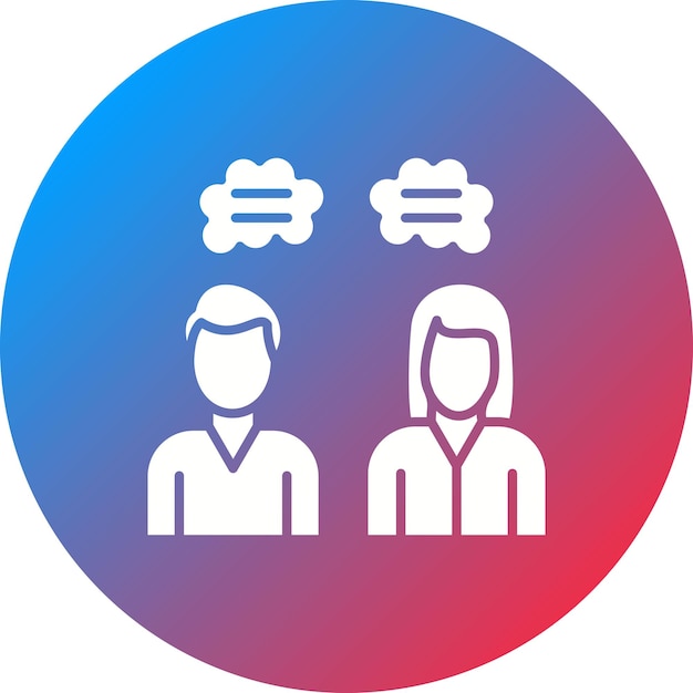 Imagen vectorial de icono de asesoramiento Se puede utilizar para la salud mental
