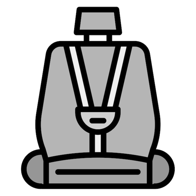 Imagen vectorial del icono del asiento del coche Se puede utilizar para la maternidad