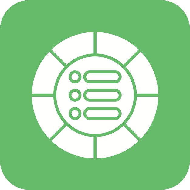 Imagen vectorial del icono de asignación de activos Puede utilizarse para la inversión
