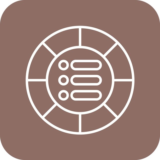 Imagen vectorial del icono de asignación de activos Puede utilizarse para la inversión