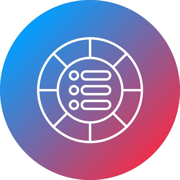 Imagen vectorial del icono de asignación de activos Puede utilizarse para la inversión