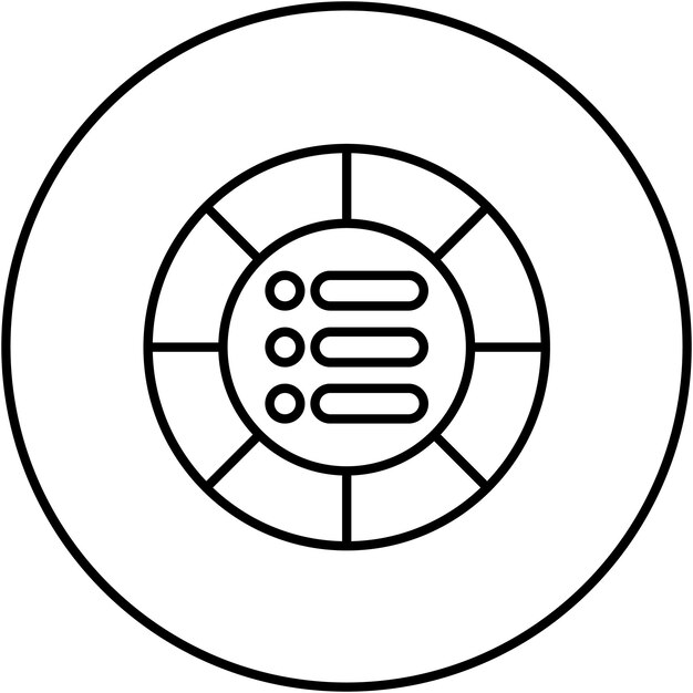 Imagen vectorial del icono de asignación de activos Puede utilizarse para la inversión