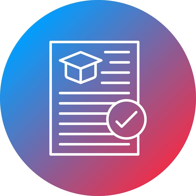 Imagen vectorial del icono de la asignación Se puede utilizar para la educación en línea