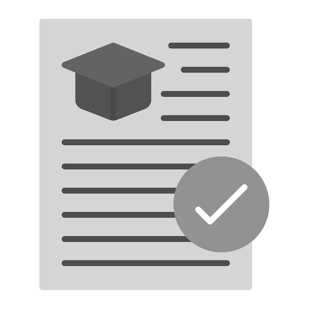 Imagen vectorial del icono de la asignación Se puede utilizar para la educación en línea