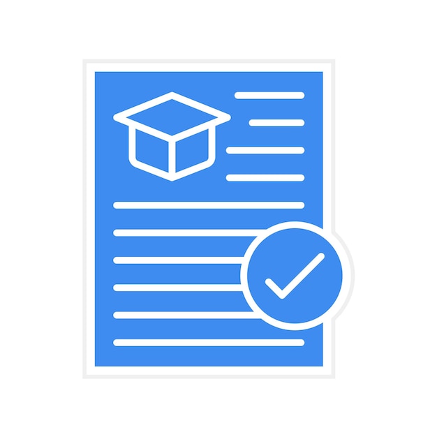 Imagen vectorial del icono de la asignación Se puede utilizar para la educación en línea