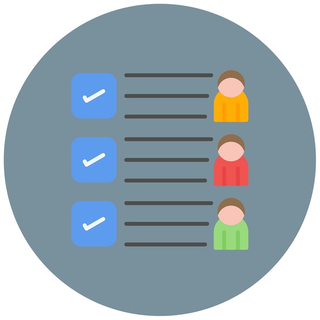 Imagen vectorial del icono de asistencia Se puede utilizar para Recursos Humanos