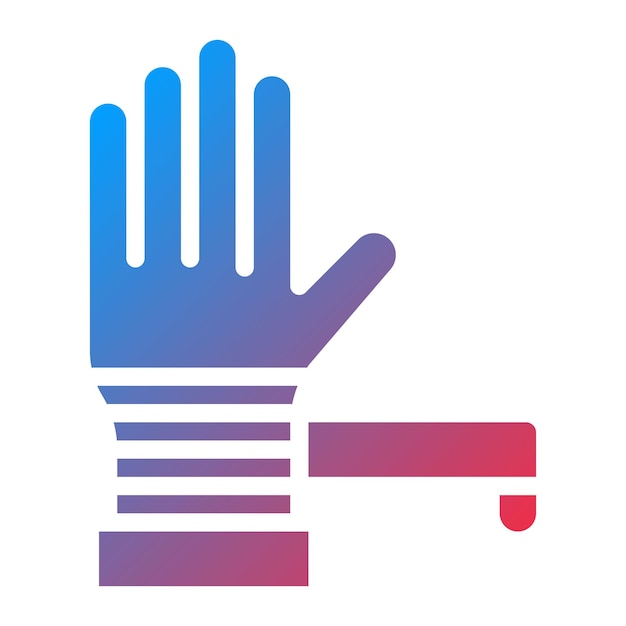 Imagen vectorial del icono de asistencia para vendaje de heridas Se puede utilizar para los servicios domésticos