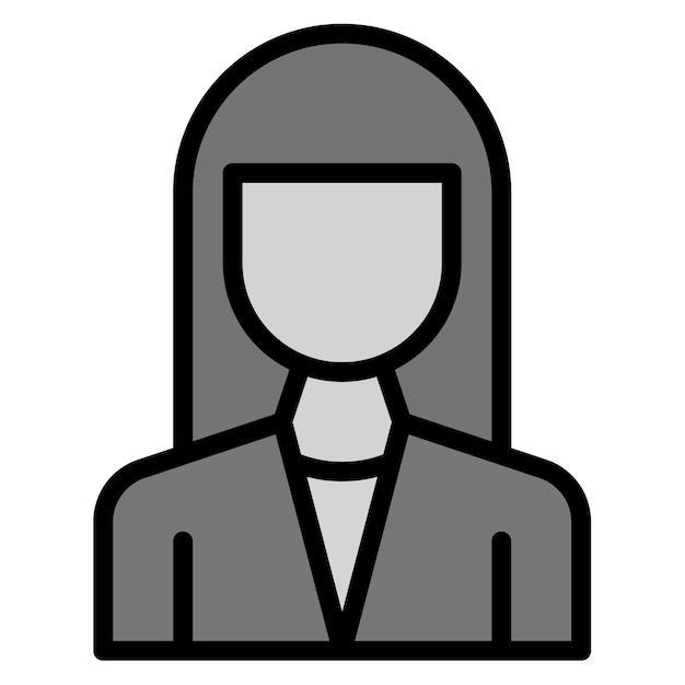Imagen vectorial de icono asistente Puede utilizarse para la diversidad