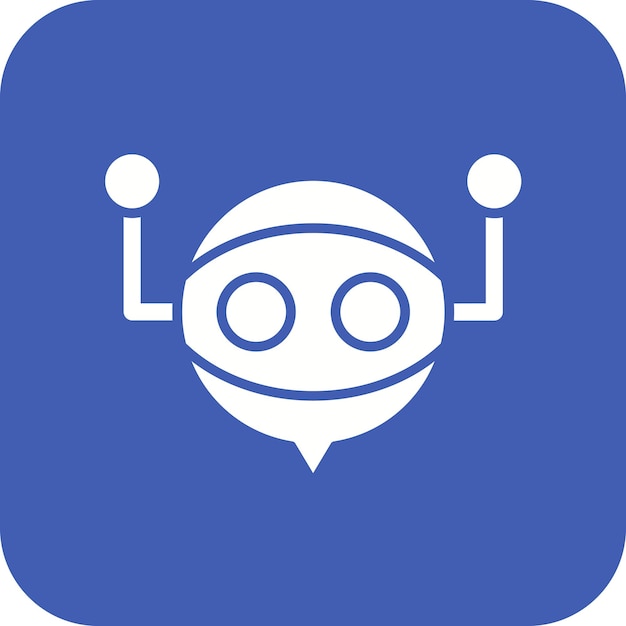 Imagen vectorial de icono de asistente virtual Se puede utilizar para negocios basados en el hogar