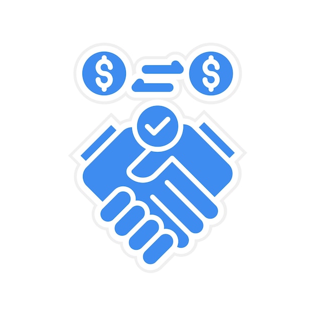 Imagen vectorial del icono de asociación Se puede utilizar para la gestión empresarial