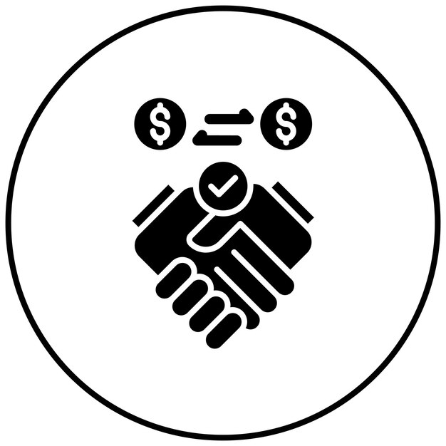 Imagen vectorial del icono de asociación Se puede utilizar para la gestión empresarial