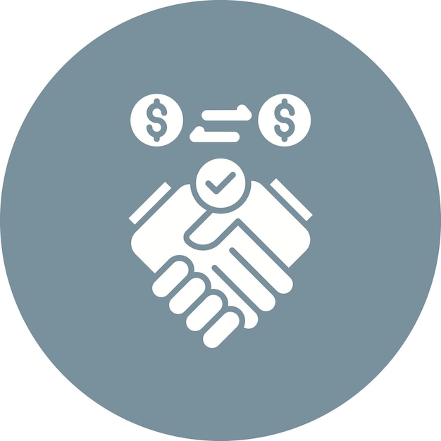 Imagen vectorial del icono de asociación Se puede utilizar para la gestión empresarial
