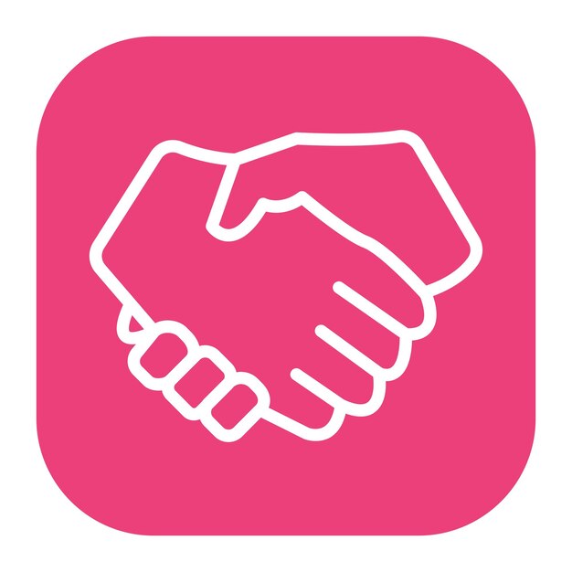 Imagen vectorial del icono de asociación Se puede utilizar para la organización