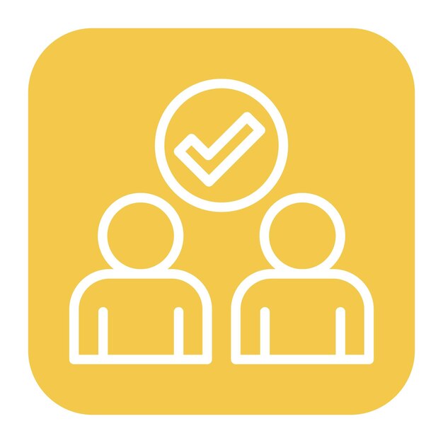 Imagen vectorial del icono de asociación Se puede utilizar para el trabajo en equipo
