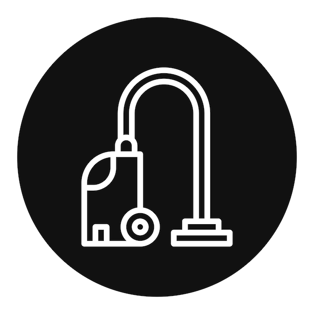 Imagen vectorial del icono de aspiración Se puede utilizar para limpieza y limpieza de polvo