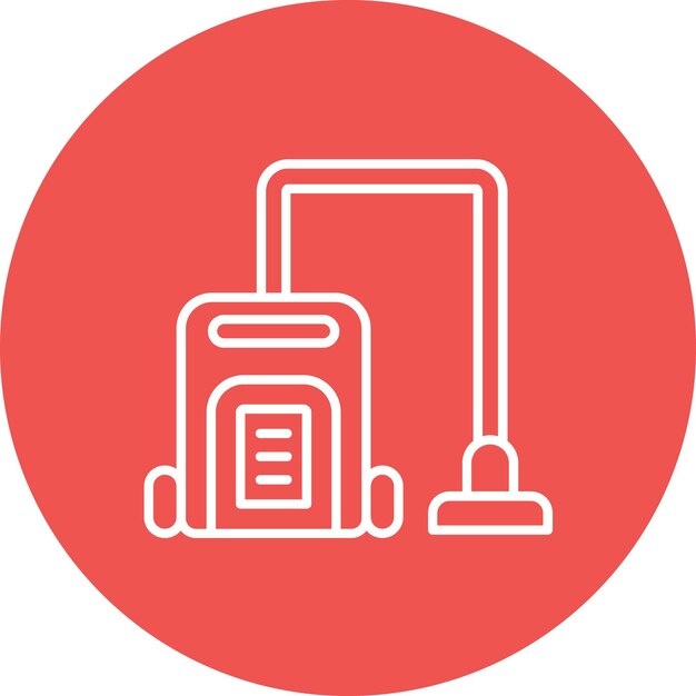 Imagen vectorial del icono de la aspiradora Se puede utilizar para dispositivos electrónicos
