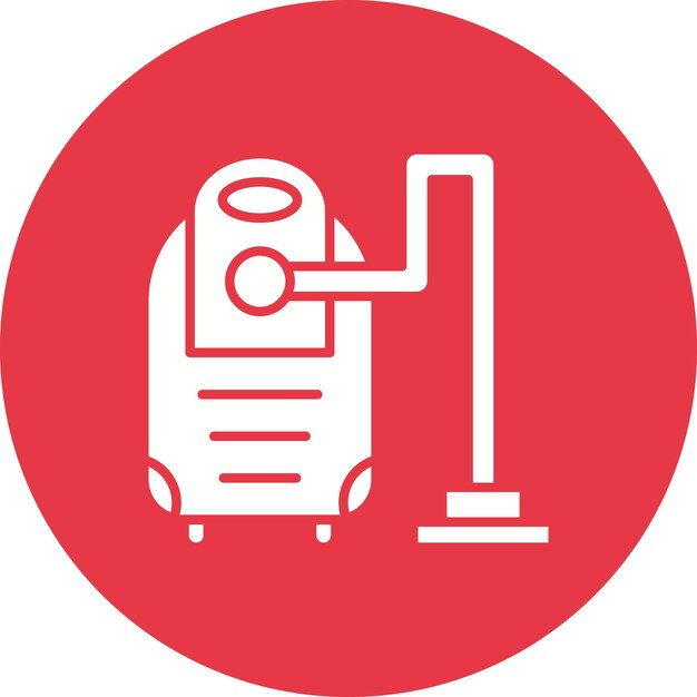 Imagen vectorial del icono de la aspiradora Se puede utilizar para la limpieza de la casa