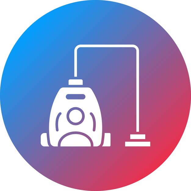 Imagen vectorial del icono de la aspiradora Se puede utilizar para mejoras en el hogar