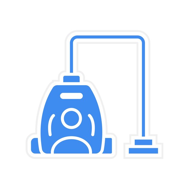 Imagen vectorial del icono de la aspiradora Se puede utilizar para mejoras en el hogar