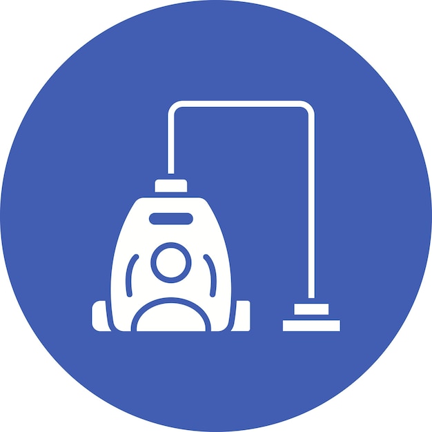 Imagen vectorial del icono de la aspiradora Se puede utilizar para mejoras en el hogar