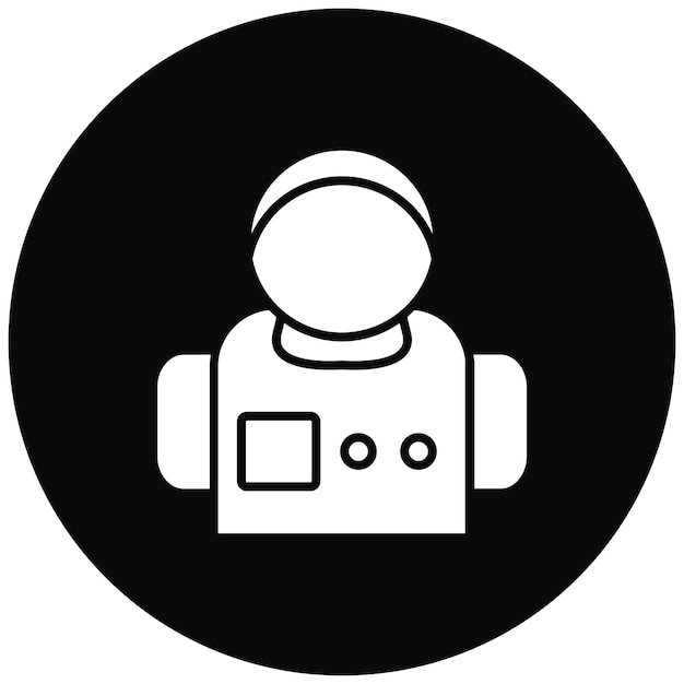 Imagen vectorial del icono del astronauta Se puede utilizar para la tecnología espacial