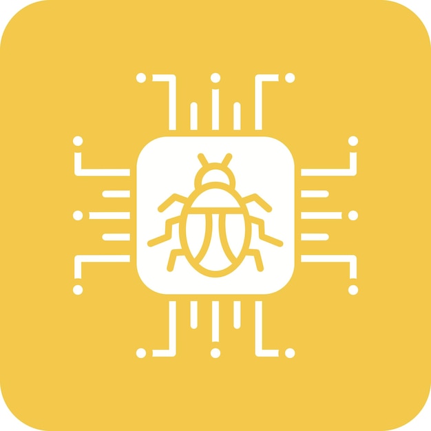 Imagen vectorial de icono de ataque cibernético Se puede utilizar para la seguridad cibernética