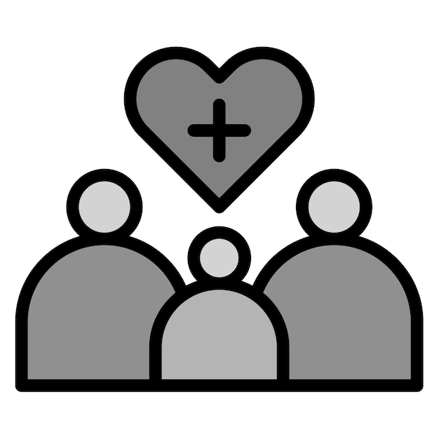 Imagen vectorial del icono de atención al paciente Se puede utilizar para la enfermería
