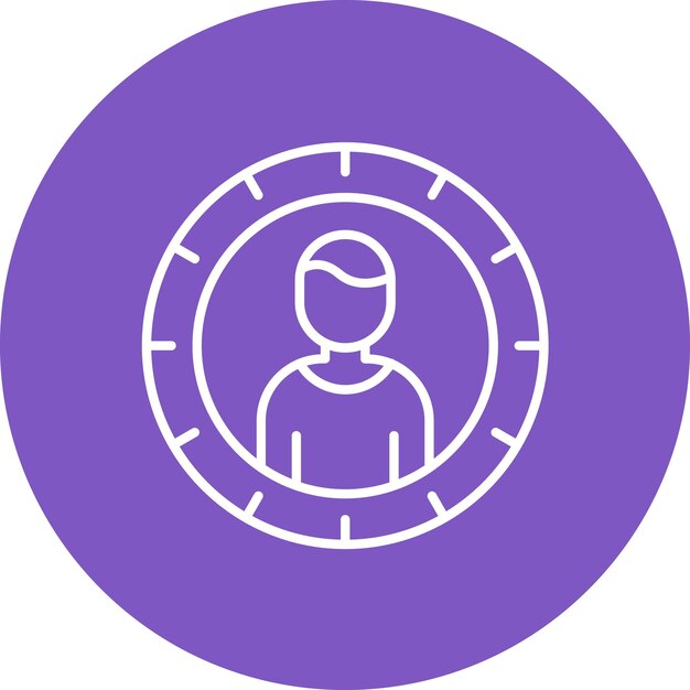 Imagen vectorial del icono de la audiencia objetivo Se puede utilizar para el marketing digital