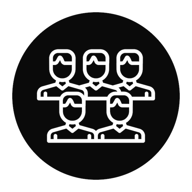 Imagen vectorial del icono de la audiencia Se puede utilizar para la Agencia de Relaciones Públicas